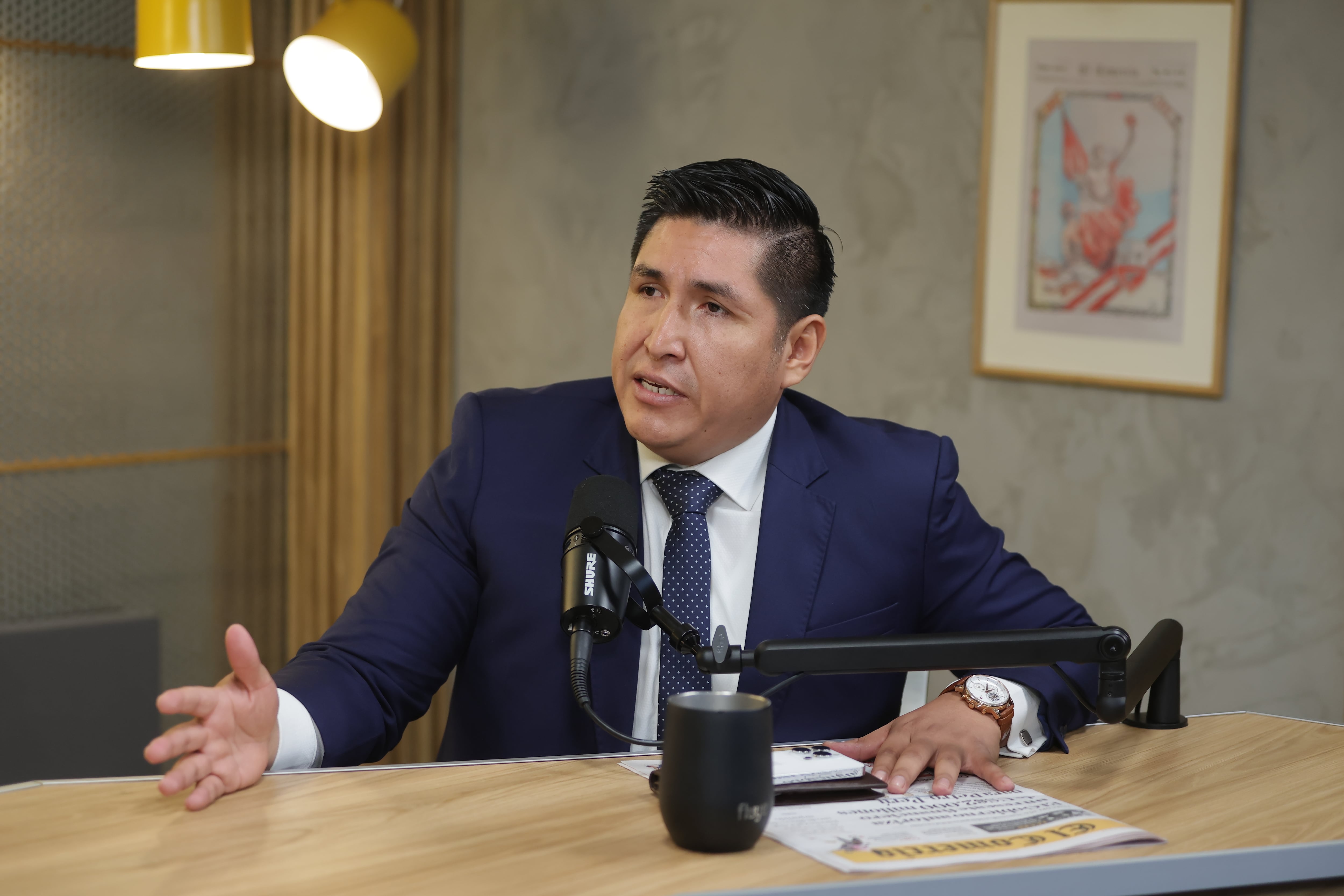 Roy Mendoza sostuvo que el JNE resolvió la proclamación sin realizar una audiencia previa sobre la apelación presentada por la agrupación. (Foto: Hugo Pérez)