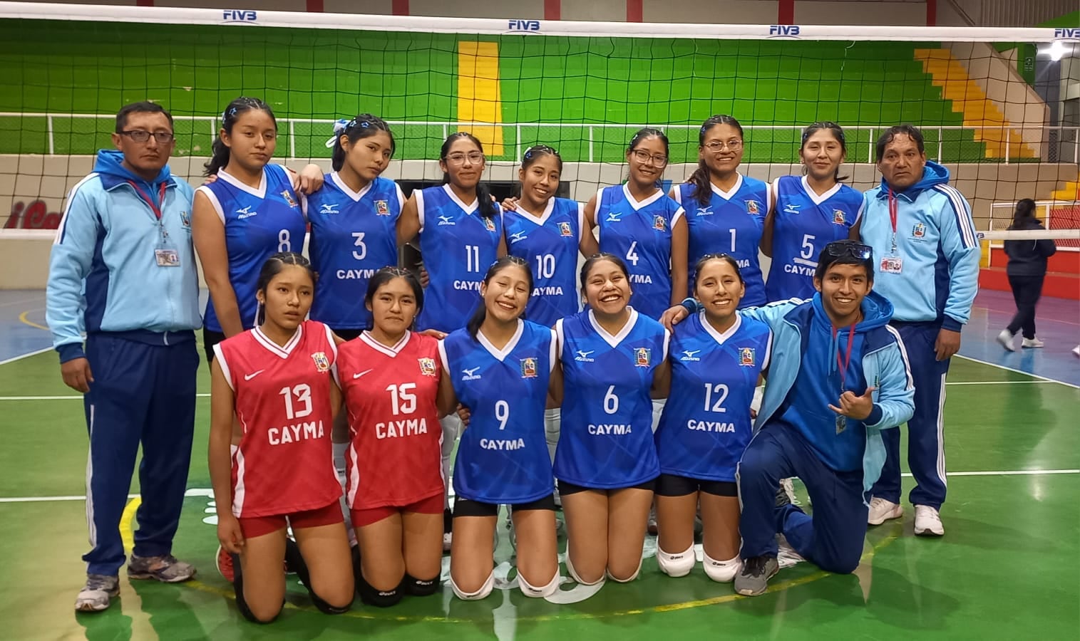 Cayma en torneo de vóley, categoría Infantiles U-15 Damas, en Arequipa. Foto: Liga Provincial de Voleibol de Arequipa.