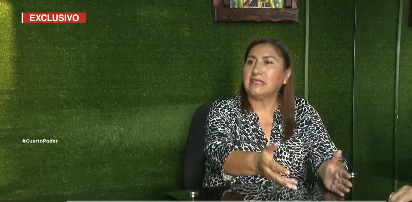 Empresaria Esperanza Rojas Gutiérrez, presidenta de Wari Llaqta y socia política de Wilfredo Oscorima. Foto: Captura de pantalla.