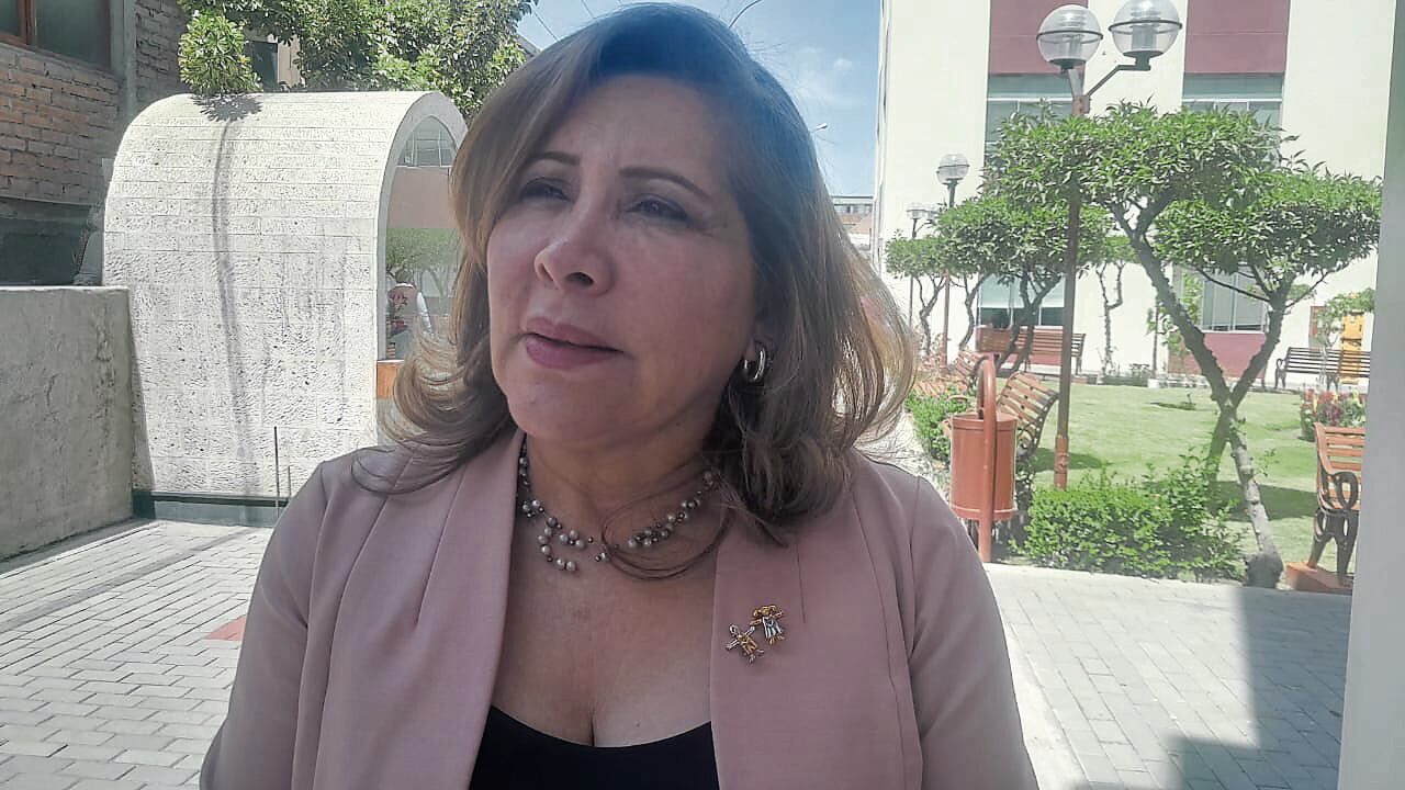 Gerenta de Trabajo y Promoción del Gobierno Regional de Arequipa, Catherine Rodríguez, dio reporte de denuncias en su oficina. Foto: GEC.