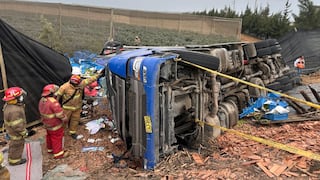 La Libertad: Despiste de tráiler deja dos muertos en la Panamericana Norte
