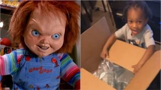 Bebé tuvo peculiar reacción al recibir un muñeco de Chucky como regalo (VIDEO)