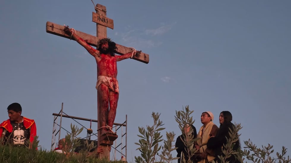 Vida, Pasión y Muerte de Jesucristo en Paucarpata, Arequipa. (Foto: Yunsu Pariapaza/@photo.gec)