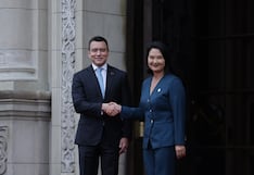 Keiko Fujimori recibe a Daniel Noboa en Lima para el XVII Gabinete Binacional Perú-Ecuador