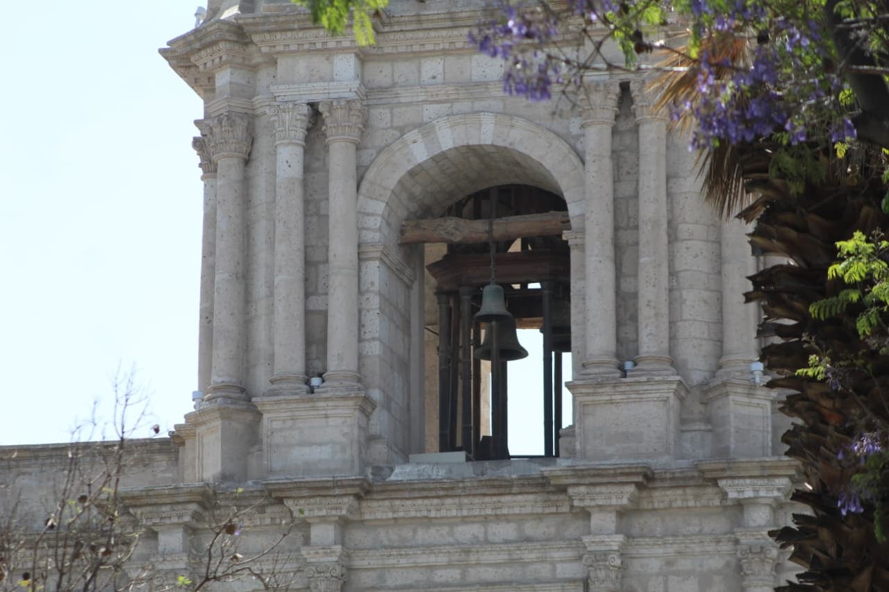 Arequipa celebra el inicio de su mes jubilar con emotivo repique de campanas. (Foto: Yunsu Pariapaza/@photo.gec)