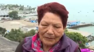 Señora sorprende al revelar que quiere ver tsunami de cerca: Lo traigo a mi nieto para que conozca (VIDEO)