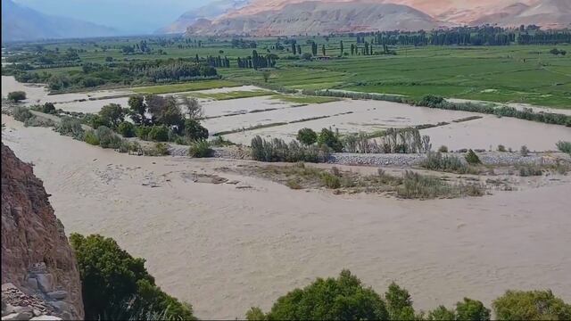 Arequipa: Río Majes en alerta roja por aumento de caudal