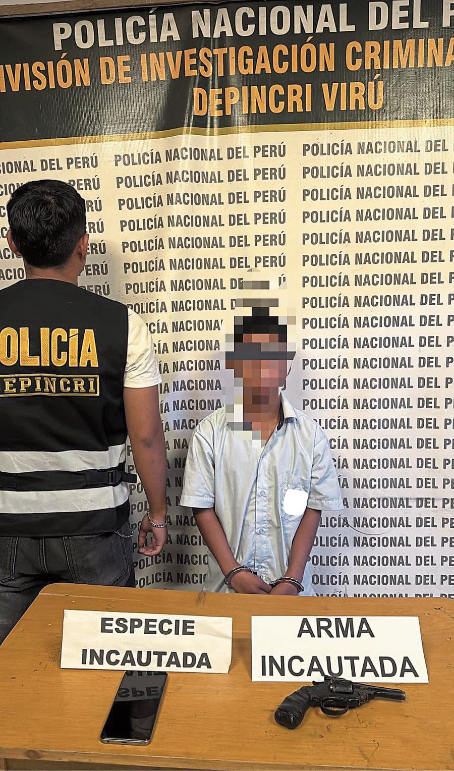 La Libertad: Nueve escolares atrapados con armas de fuego