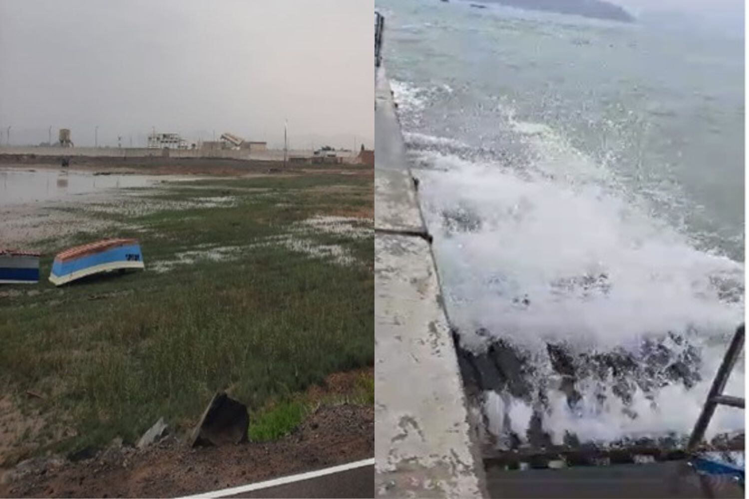 El COER reportó que las aguas salieron más de 200 metros fuera de su litoral, en la provincia de Casma.