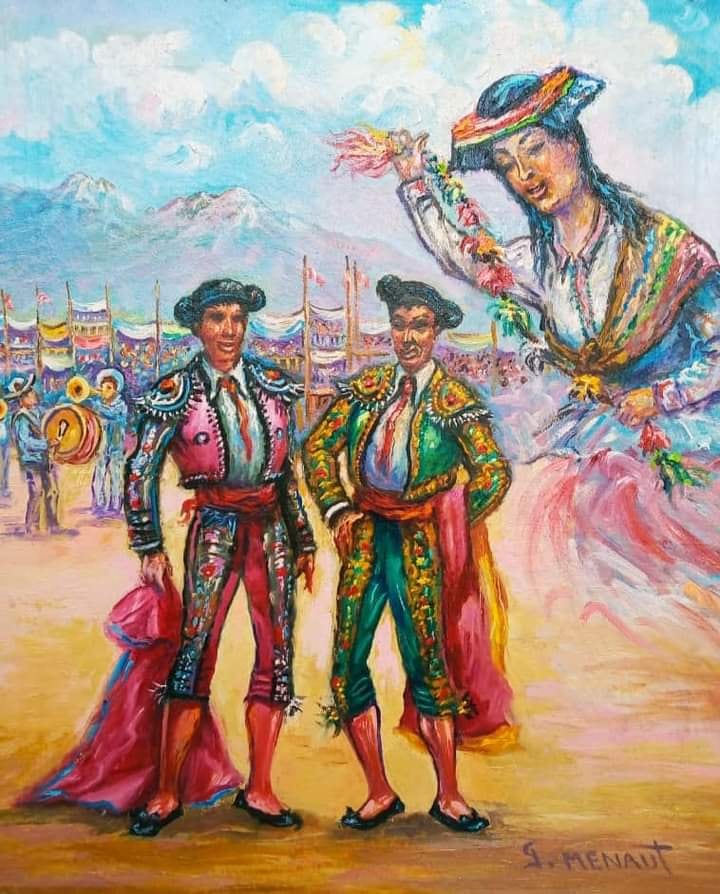 Pintura taurina por Goyo Menaut. Foto: Cortesía.