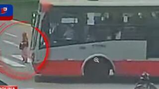 Adulta mayor queda gravemente herida tras ser atropellada por bus del Corredor Rojo en La Molina