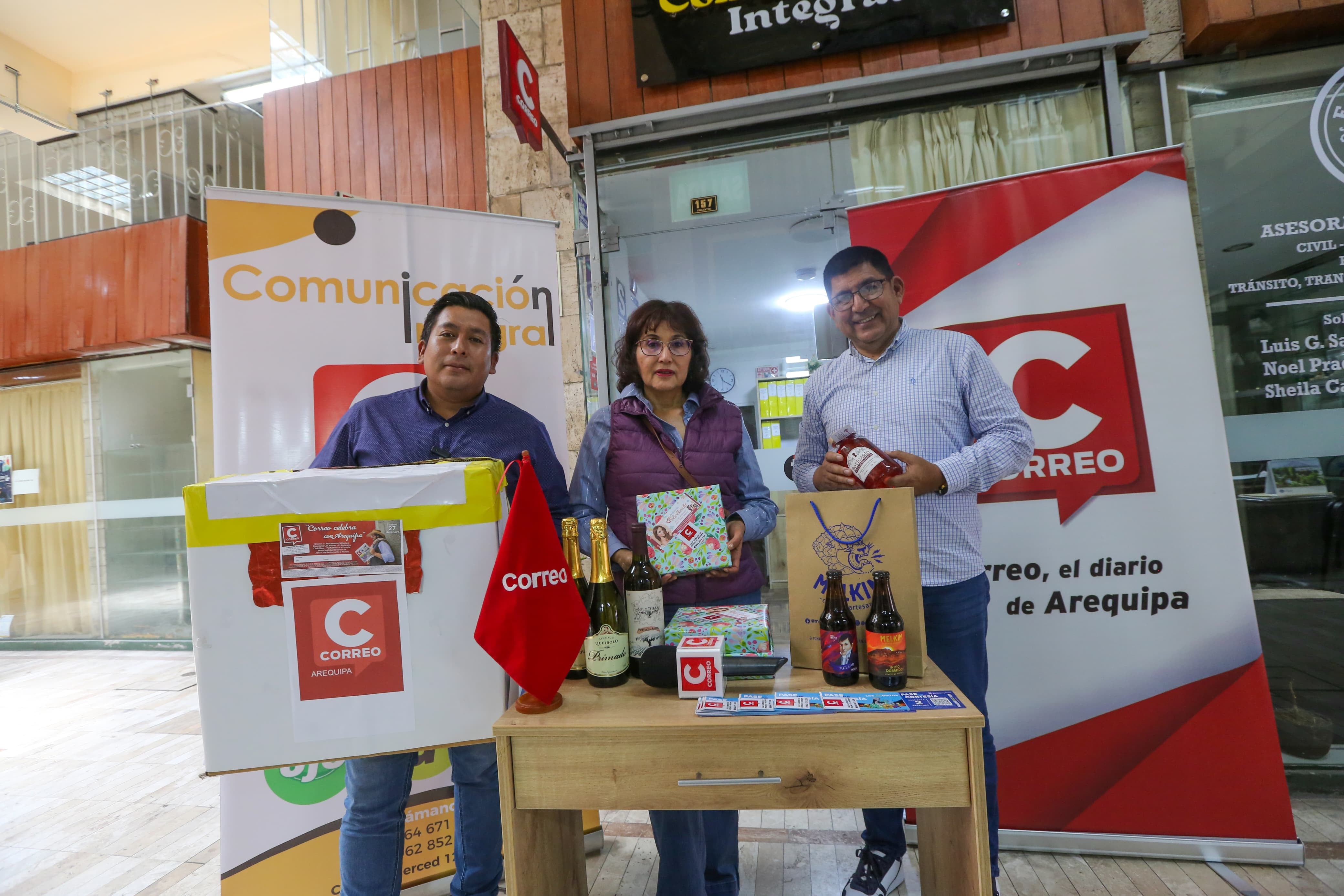 Sorteo por 62º Aniversario de Correo Arequipa. Foto: Leonardo Cuito.