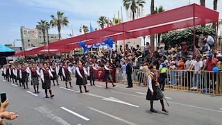 Desfile cívico escolar por los 158 años de la provincia de Chincha