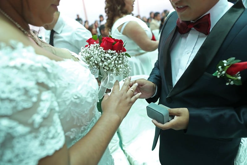 Boda masiva en el penal de SJL. (Foto: INPE)