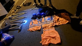 Detienen a dos varones por presunto robo de cables en Arequipa