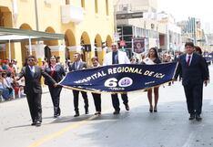 Desfile institucional por los 60° aniversario del Hospital Regional de Ica