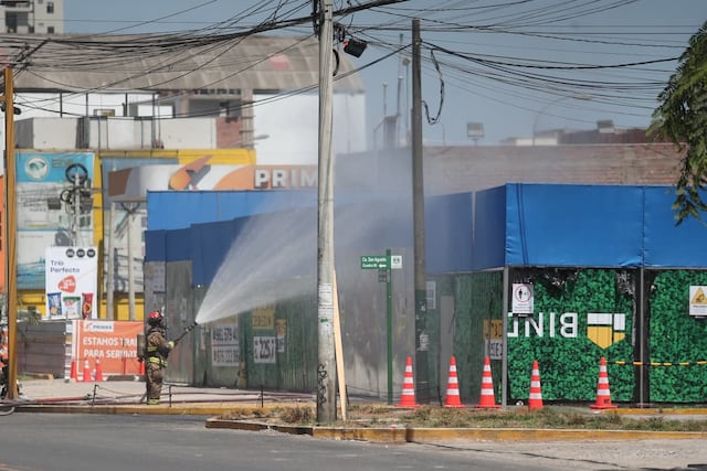 Fuga de gas en Surquillo (Fotos: Jesús Saucedo @photo.gec)