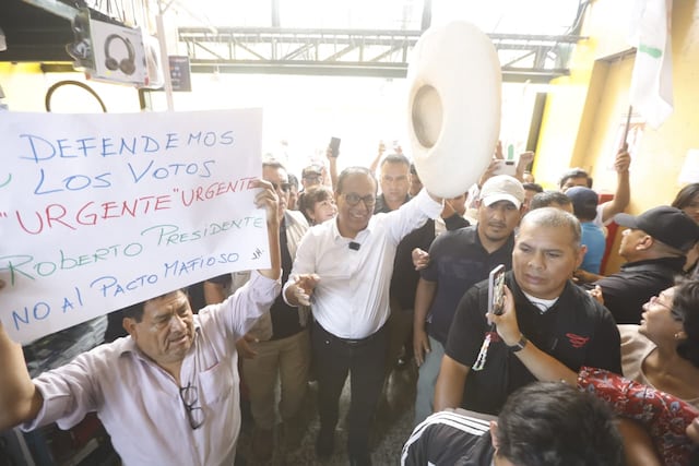 Roberto Sánchez en San Juan de Miraflores (Fotos: Jesús Saucedo/GEC)