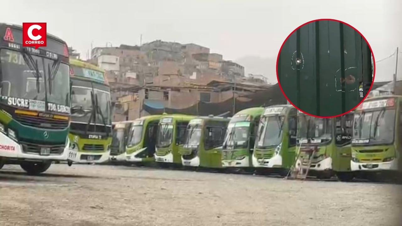 VMT: ETUPSA 73 paraliza servicio por tercer día tras ataque armado a su patio de maniobras. Composición: Diario Correo.