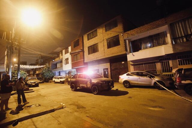 Extorsionadores lanzan explosivo contra vivienda en Comas (Fotos: César Grados/GEC)