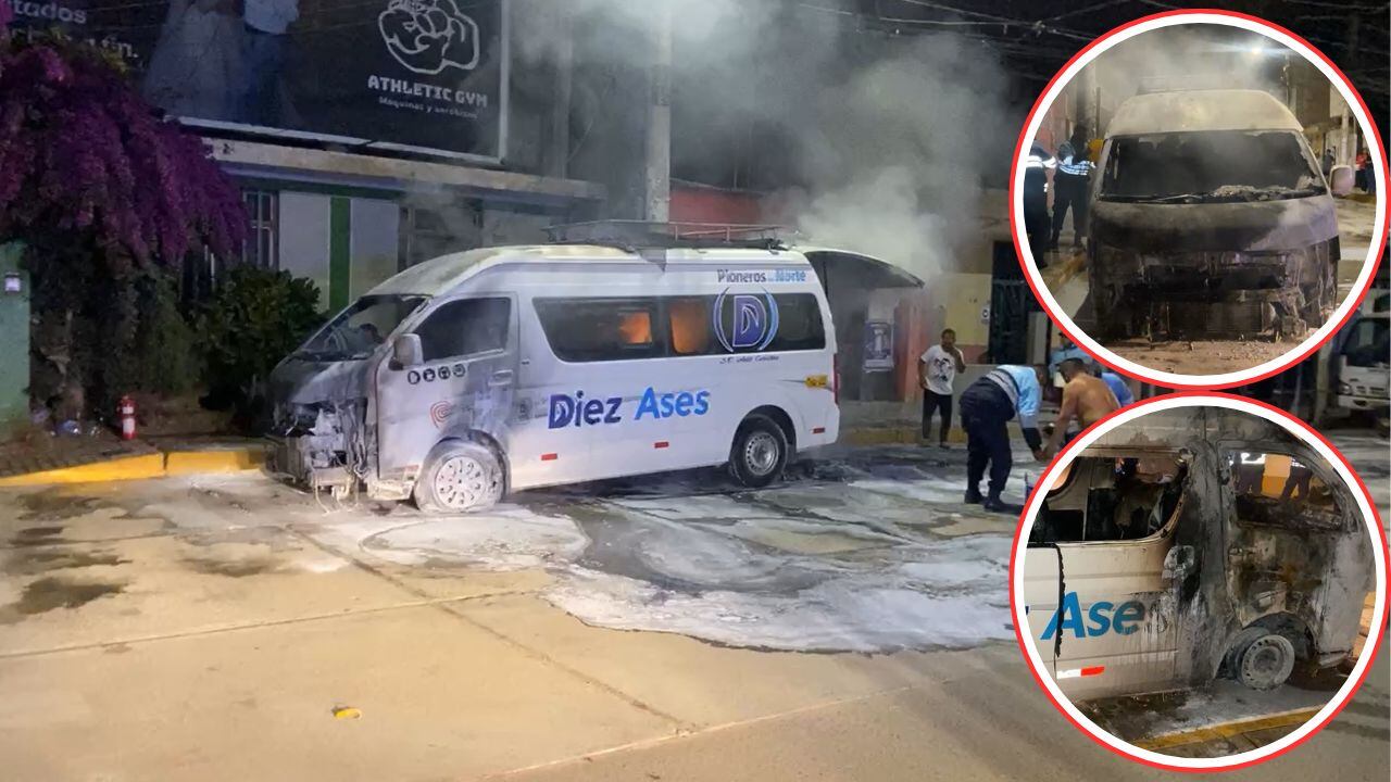 Según el chofer del vehículo, no recibió ningún tipo de amenaza extorsiva por lo que no entienden el porqué del ataque a su herramienta de trabajo. (Foto: Radio Ke Buena Virú)