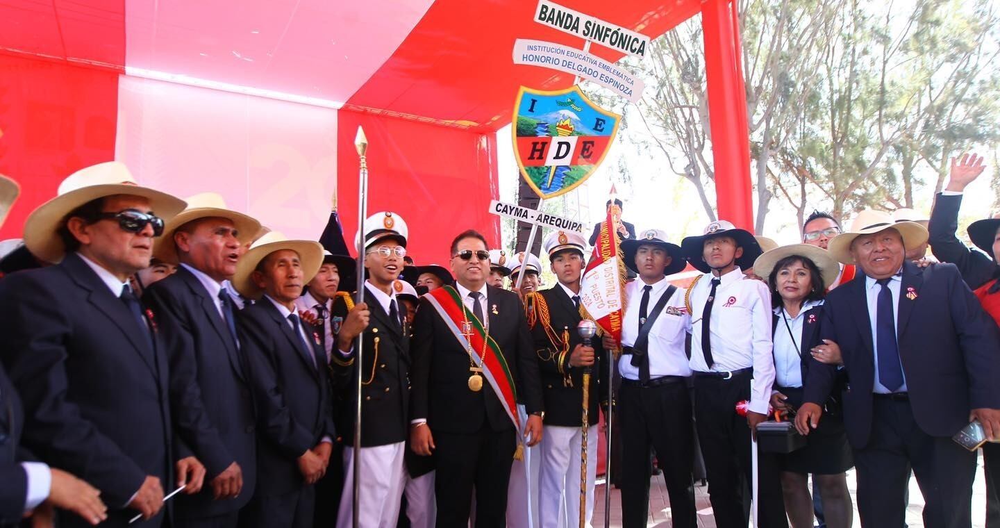 Colegio Honorio Delgado ganador en el nivel secundario en Cayma. (Foto: GEC)