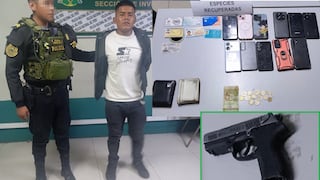 Tacna: Capturan integrante de banda con 11 celulares robados