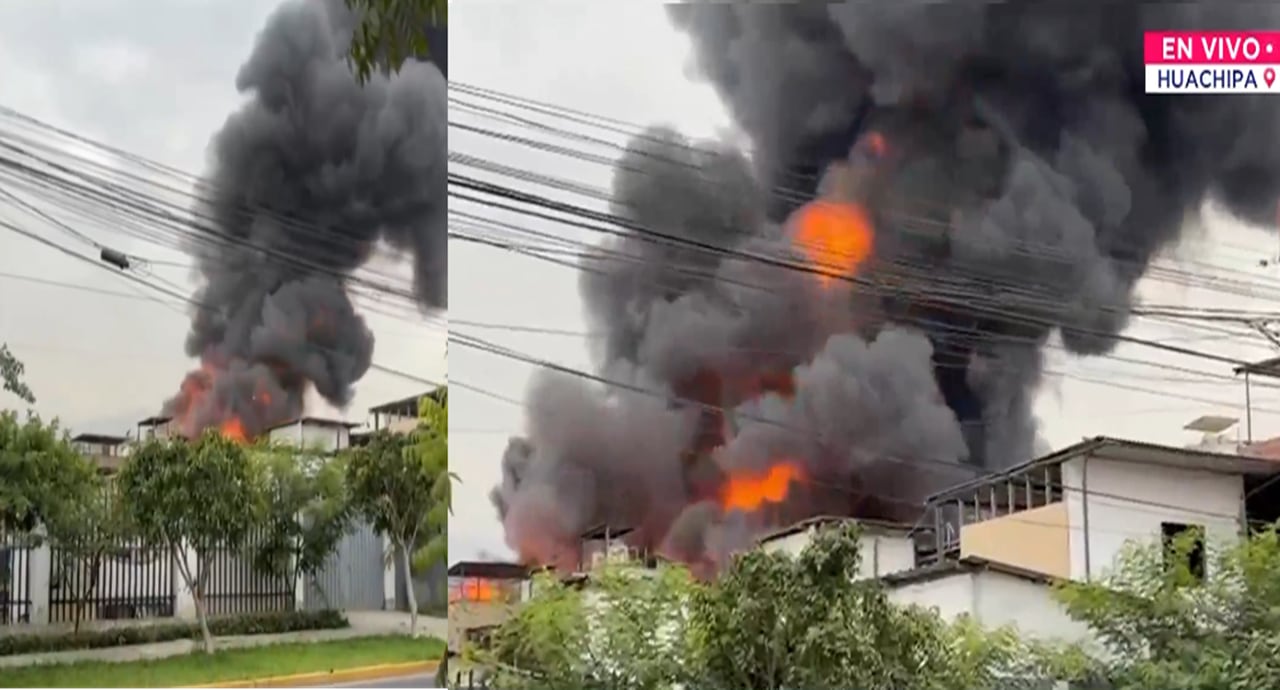 Siniestro en la zona este de Lima. (Imagen: Captura Canal N)