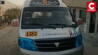 Ataque a balazos contra combi con pasajeros en San Juan de Miraflores