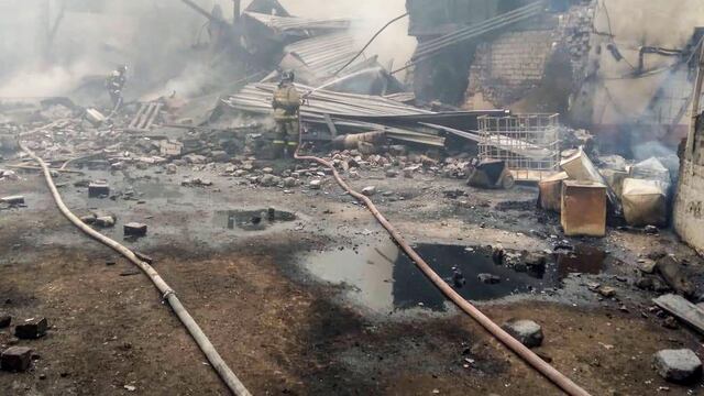Rusia: al menos 15 muertos en incendio de una fábrica de explosivos