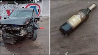 Ica: chofer en presunto estado de ebriedad choca contra muro en Los Aquijes