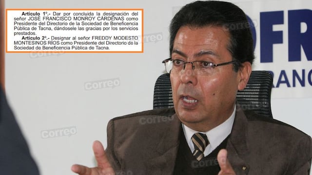 ​Freddy Montesinos asumirá presidencia de la Beneficencia
