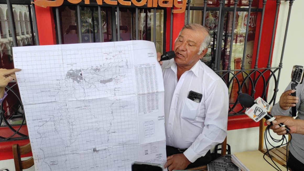 Presidente de la comunidad campesina Chilata del distrito de Puquina en Moquegua, Felix Camino, (Foto: Nelly Hancco)