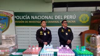 Tacna: Intervienen insumos para elaborar droga valorizados en $ 6 millones