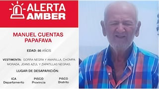 Pisco: anciano lleva desaparecido seis días tras salir a caminar por el malecón Miranda