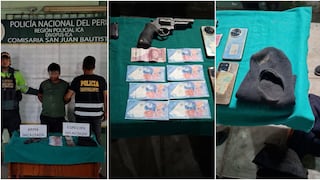 Ica: cae presunto integrante de la banda “Los Peineros del Sur” con revólver y pasamontaña