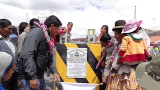 Lampa: entregan puente de doble vía en la localidad de Ocuviri