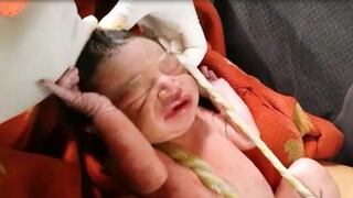 Milagro en Cusco: bebé nace sano y salvo a bordo de patrullero (VIDEO)