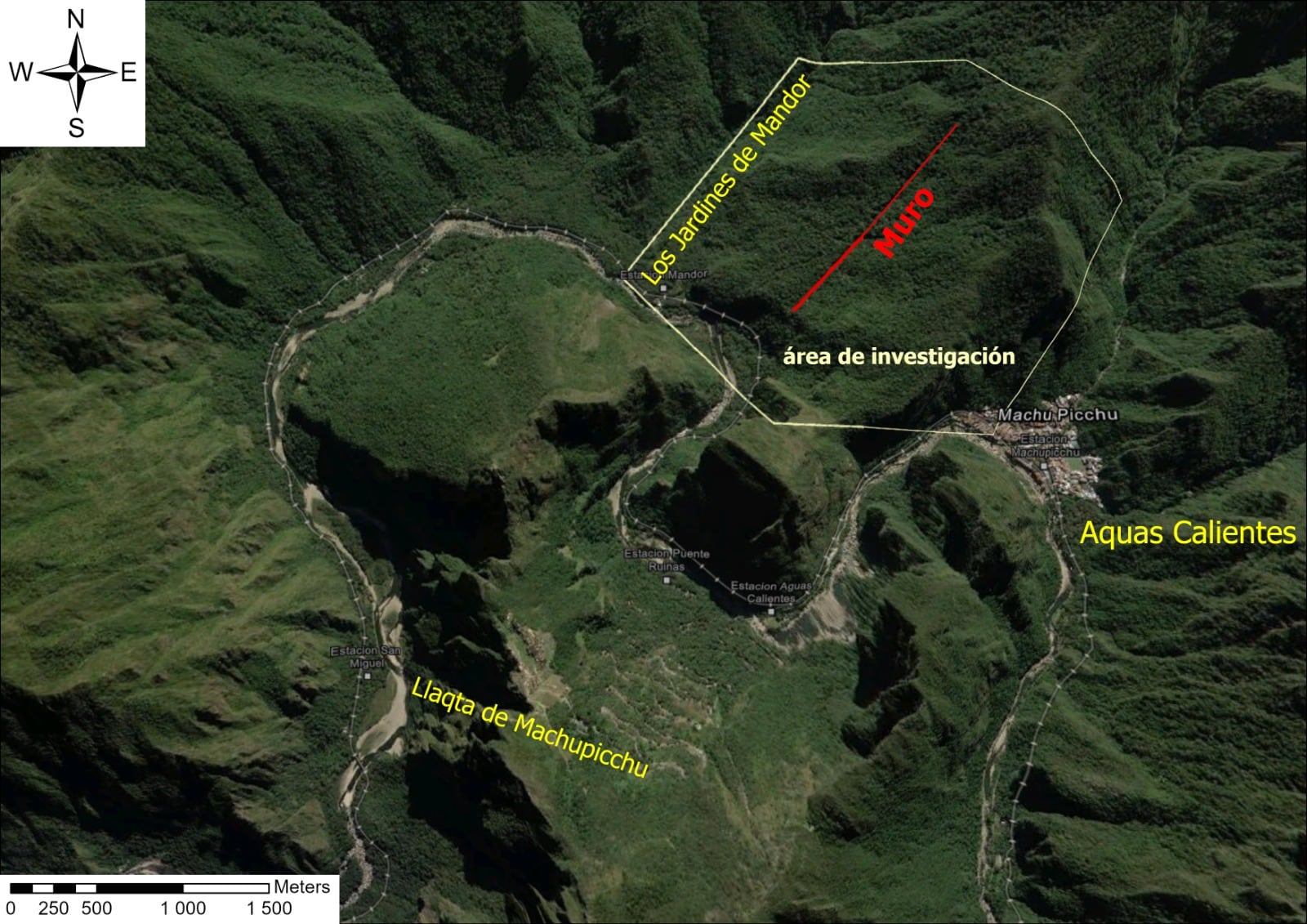 Tecnología Lidar permitió detectar camino y posibles plataformas y terrazas que serán investigadas.