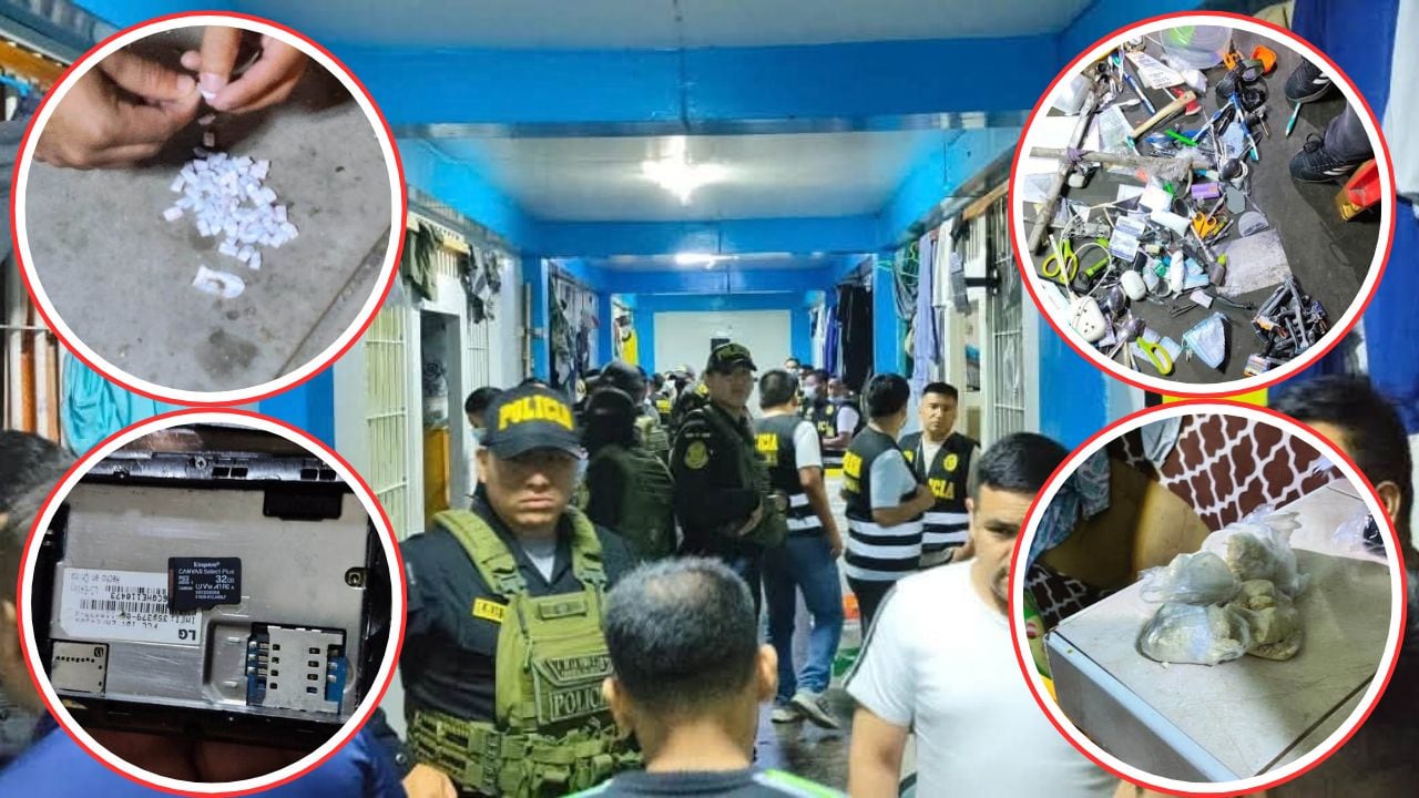 La intervención de la PNP y el INPE en el pabellón de máxima seguridad formó parte de una estrategia en simultáneo en cinco cárceles declaradas en emergencia a nivel nacional. (Foto: PNP)