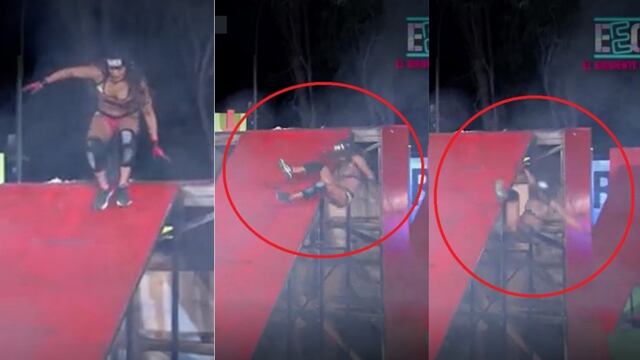 Karen Dejo sufre terrible caída en vivo cuando competía en ‘Esto es Guerra’ (VIDEO)