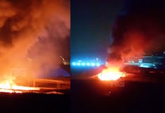 Incendio consumió almacén clandestino de reciclaje en Chosica