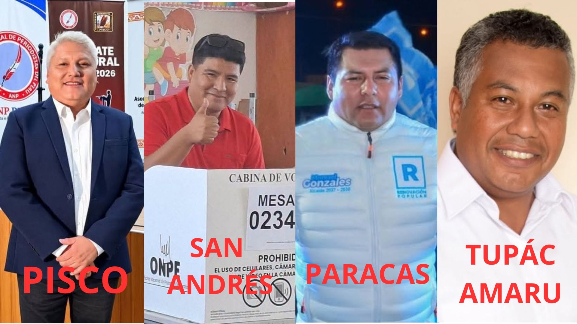 Pisco definió a su nuevo alcalde provincial 2027-2030 y también a los ediles en los siete distritos