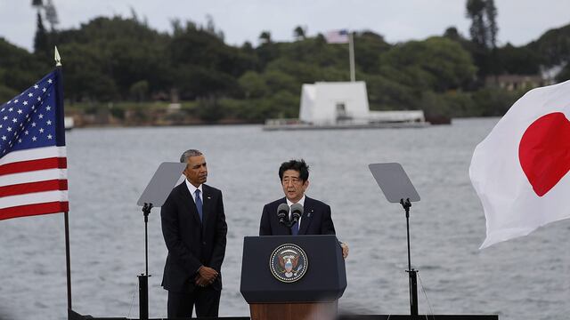 Primer ministro japonés, Shinzo Abe, realiza visita histórica a Pearl Harbor