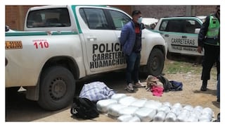 Policía detiene a una persona cuando transportaba 40 kilos de marihuana en La Libertad