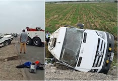 Chincha: 16 turistas heridos tras brutal volcadura de minivan cerca al río Matagente