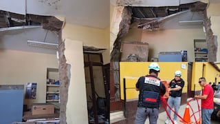 La Libertad: Colapsa el techo y parte de un muro de oficina de la Universidad Nacional de Trujillo