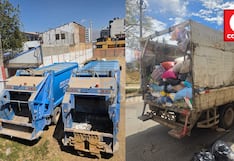 El Tambo: Camión con basura queda varado mientras nuevos compactadores se llenan de polvo