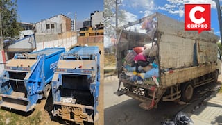 El Tambo: Camión con basura queda varado mientras nuevos compactadores se llenan de polvo
