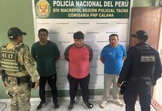 Tacna: Capturan a tres por tentativa de robo con uso de arma de fuego